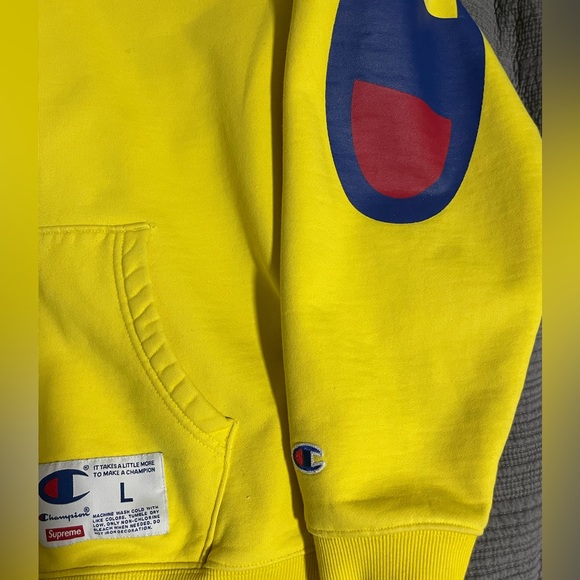 SUPREME X CHAMPION ss18 Limited Edition Hoodie - Size L. Perfect Condition. - Picture 5 of 7